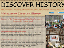 Tablet Screenshot of discover-history.co.uk